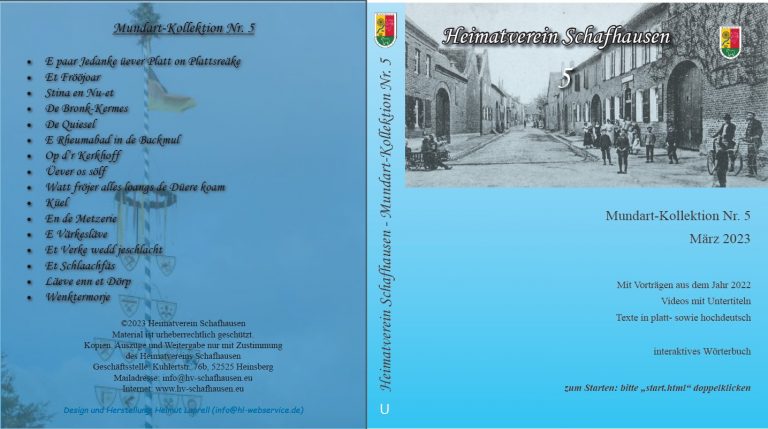 Cover der 5. Mundart-Kollektion